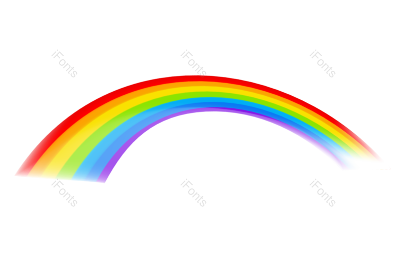 彩虹图片,彩色元素,七彩PNG,免抠素材